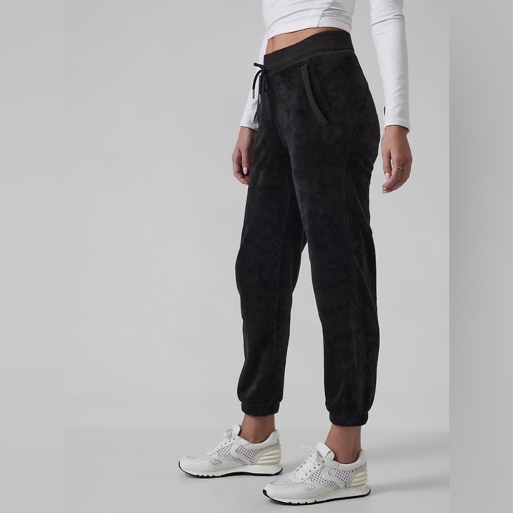 Athleta Cozy Karma Recover Jogger Pant Black Comfortable Soft Large